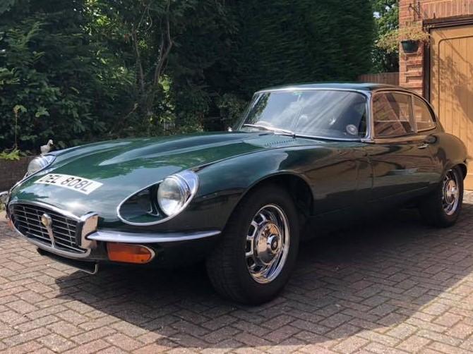 Jaguar E-Type 4+4 undergoing restoration