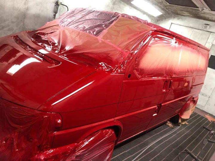 VW T2 Camper during respray