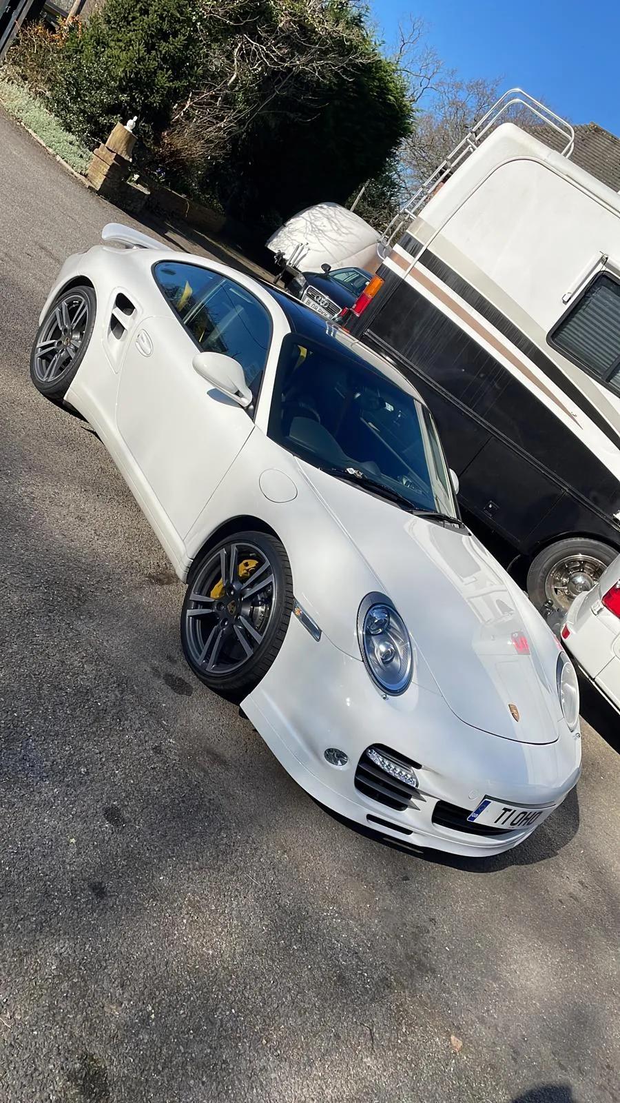 Porsche 911 Turbo S in the Welch Automotive workshop